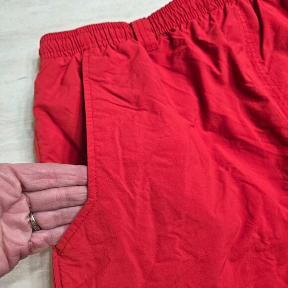 Columbia‎ PFG Backcast III Water Shorts Mens Small Red Mesh Liner SPF Fishing - Picture 7 of 12